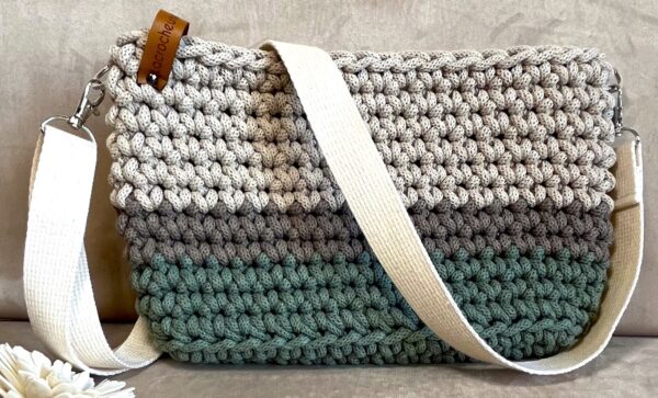 Sac bandoulière en crochet