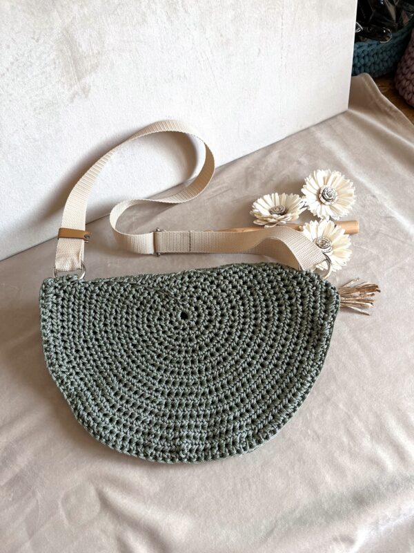 sac banane arrière vert