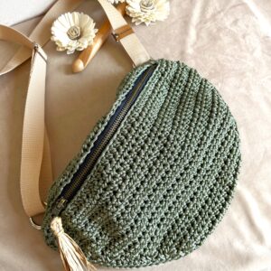 sac banane vert amande