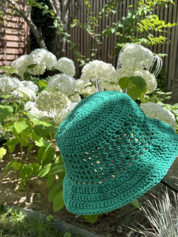 bob au crochet vert menthe